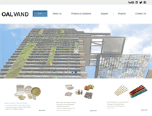 Tablet Screenshot of oalvand.com